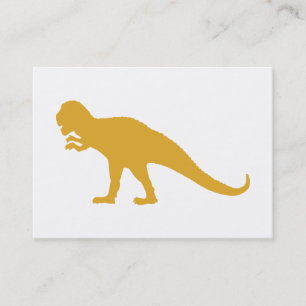 Carte De Visite Dinosaure jaune