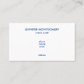 Carte De Visite Dinosaure jaune mignon avec des étoiles joyeuses (Dos)