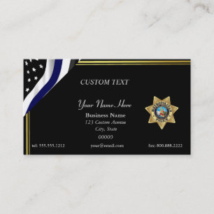 Carte de visite d'insigne de Las Vegas PD de la Li
