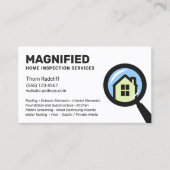 Carte de visite d'inspection à domicile (Devant)