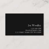 Carte de visite d'inspection du gaz (Dos)