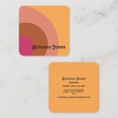 Carte de visite d'inspiration rétro (Devant / Derrière)