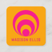 Carte de visite d'inspiration rétro (Devant)