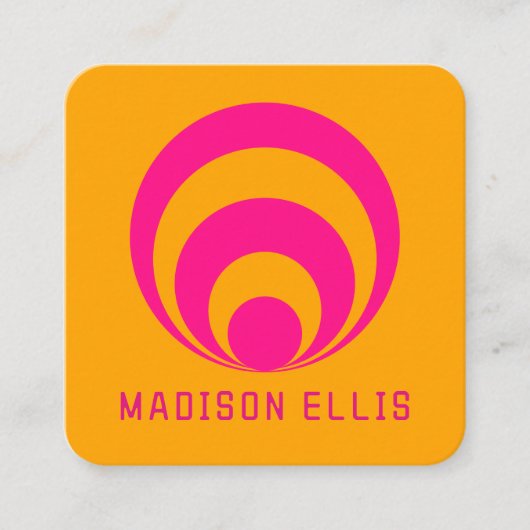 Carte de visite d'inspiration rétro (Devant)