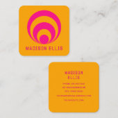 Carte de visite d'inspiration rétro (Devant / Derrière)