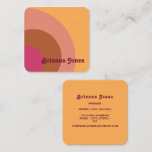 Carte de visite d'inspiration rétro (Devant / Derrière)