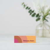 Carte de visite d'inspiration rétro (Debout devant)