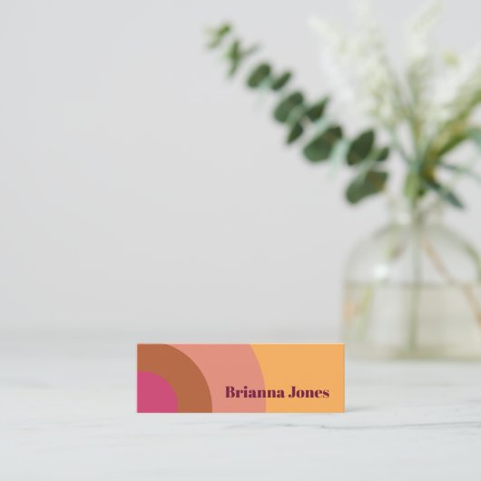 Carte de visite d'inspiration rétro (Debout devant)