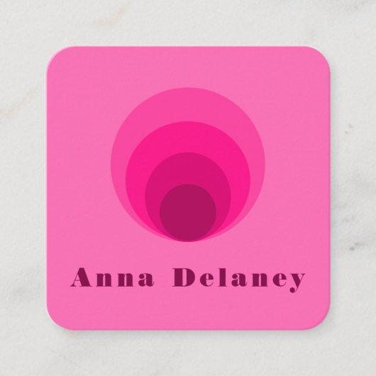 Carte de visite d'inspiration rétro (Devant)