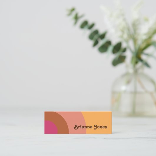 Carte de visite d'inspiration rétro (Debout devant)