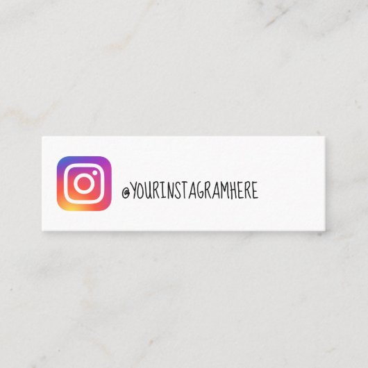 carte de visite d'instagram (Devant)