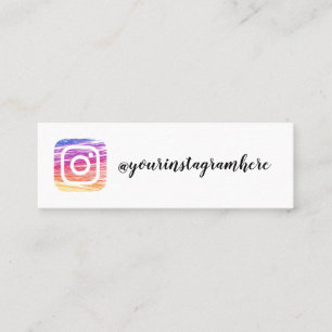 carte de visite d'instagram