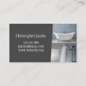 Carte de visite d'installation de la baignoire et  (Dos)