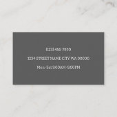 Carte de visite d'installation et de réparation de (Dos)