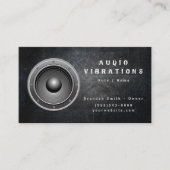 Carte de visite d'installation stéréo Grunge Audio (Devant)