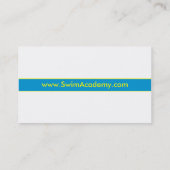 Carte de visite d'instructeur de bain (Dos)