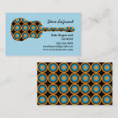 Carte de visite d'instructeur de chanteur et de (Devant / Derrière)