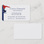 Carte de visite d'instructeur de club de gymnastiq (Devant / Derrière)