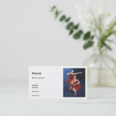 Carte de visite d'instructeur de danse (Debout devant)