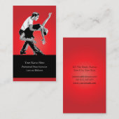 Carte de visite d'instructeur de danse de latin et (Devant / Derrière)