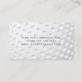 Carte de visite d'instructeur de golf (Dos)