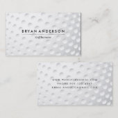 Carte de visite d'instructeur de golf (Devant / Derrière)