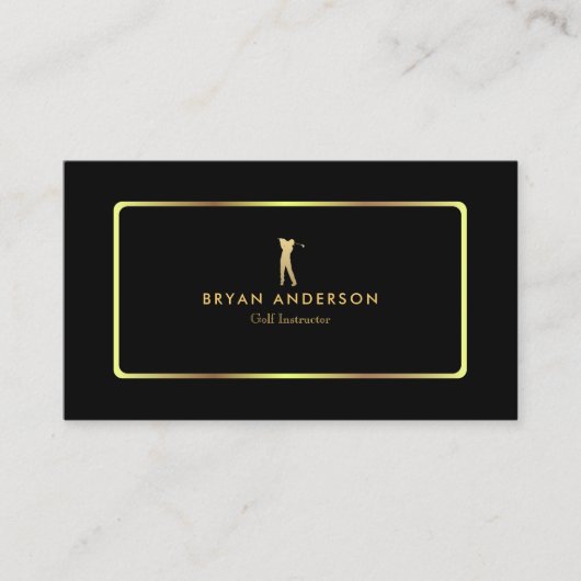 Carte de visite d'instructeur de golf (Devant)