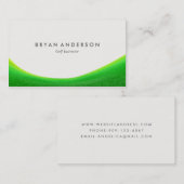 Carte de visite d'instructeur de golf (Devant / Derrière)