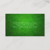 Carte de visite d'instructeur de golf (Dos)