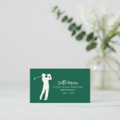 Carte de visite d'instructeur de golf Green Golf C (Debout devant)