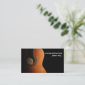 carte de visite d'instructeur de guitare (Debout devant)