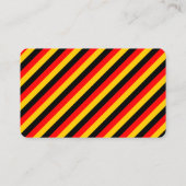 Carte de visite d'instructeur de langue allemande (Dos)