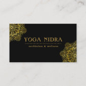 Carte de visite d'instructeur de Nidra de yoga (Devant)