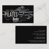 Carte de visite d'instructeur de PILATES (Devant / Derrière)