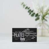 Carte de visite d'instructeur de PILATES (Debout devant)