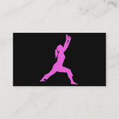 Carte de visite d'instructeur de Pilates de forme (Dos)