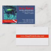 Carte de visite d'instructeur de scaphandre (Devant / Derrière)