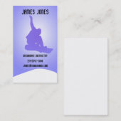 Carte de visite d'instructeur de surf des neiges (Devant / Derrière)