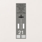 Carte de visite d'instructeur de vol (Extérieur déplié)