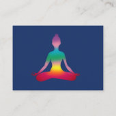 Carte de visite d'instructeur de yoga (Dos)