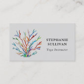 Carte de visite d'instructeur de yoga (Devant)