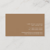 Carte de visite d'instructeur de YOGA (Dos)