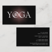 Carte de visite d'instructeur de YOGA (Devant / Derrière)