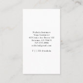 Carte de visite d'instructeur de Yoga Blue Ombre M (Dos)