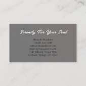 Carte de visite d'instructeur de Yoga Boho pacifiq (Dos)