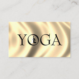 Carte de visite d'instructeur de YOGA de soie