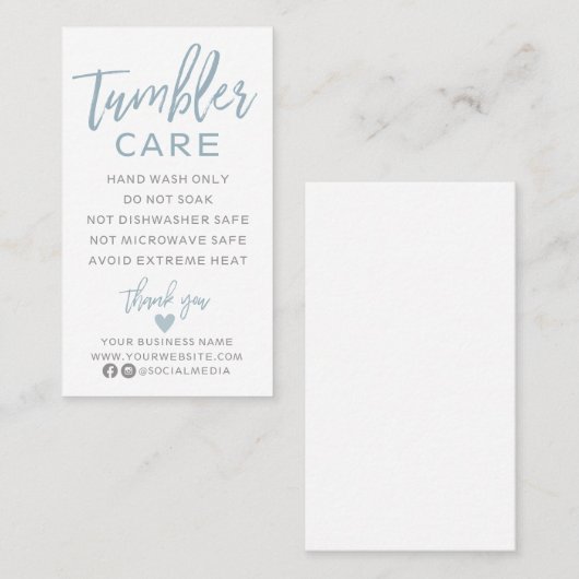 Carte de visite d'instructions modernes pour les s (Devant / Derrière)