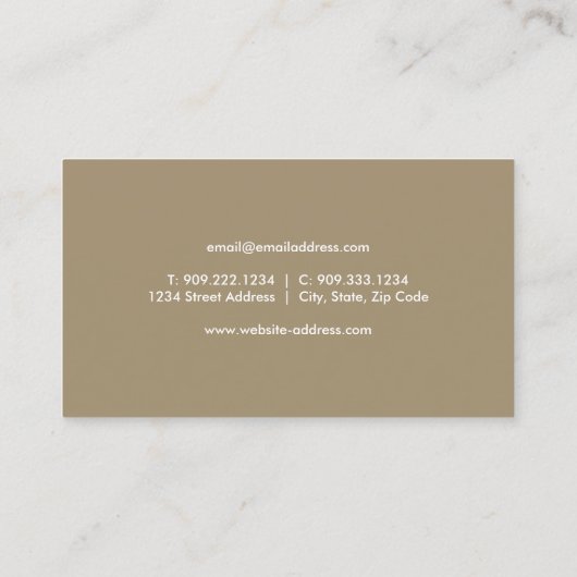 Carte de visite d'instruments saxophone (Dos)