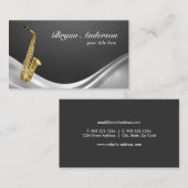 Carte de visite d'instruments saxophone (Devant / Derrière)