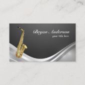 Carte de visite d'instruments saxophone (Devant)